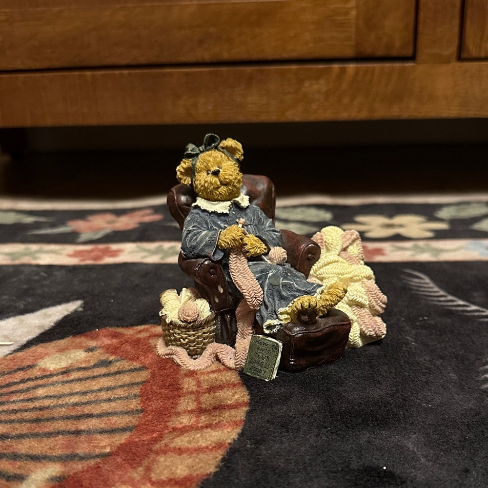 Boyds Bears Cozy Bear in Gray and Yellow